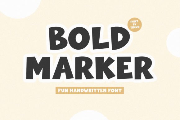 Bold Marker: Elevate Your Visual Identity with Striking Typography