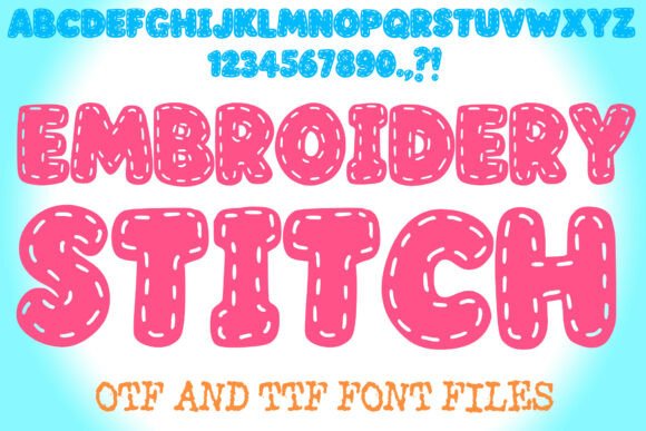 Embroidery Stitch: A Craft-Inspired Font for Modern Design