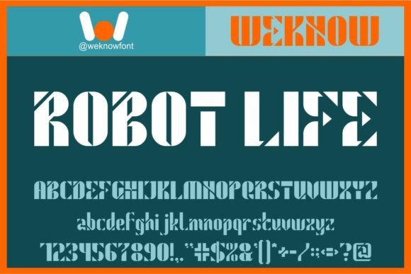 Robot Life: A Typeface for Bold Visual Storytelling